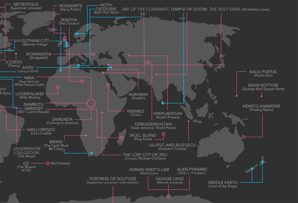 Wondernode Fictional Places Map Weltenbau Wissen